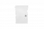 Nachtkommode Jabron 09, Kiefer massiv Vollholz, weiß lackiert - 63 x 50 x 35 cm (H x B x T)