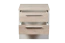 Nachtkommode Cerdanyola 12, Farbe: Eiche / Weiß - Abmessungen: 52 x 50 x 40 cm (H x B x T)