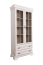 Vitrine Sentis 14, Farbe: Kiefer weiß - Abmessungen: 192 x 88 x 40 cm (H x B x T)
