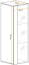 Hängevitrine Fardalen 17, Farbe: Weiß - Abmessungen: 120 x 30 x 30 cm (H x B x T), mit Push-to-open Funktion